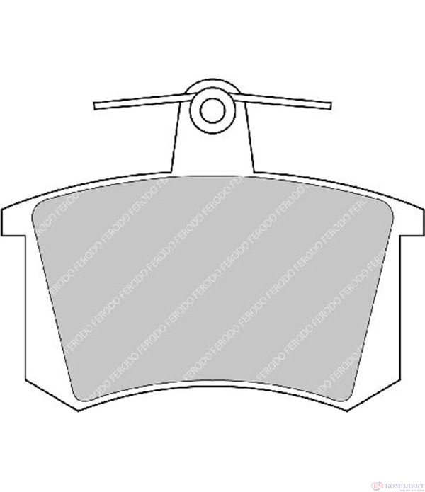 НАКЛАДКИ ЗАДНИ ДИСКОВИ AUDI 200 (1979-) 2.1 5 T - FERODO