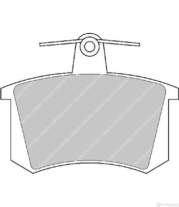 НАКЛАДКИ ЗАДНИ ДИСКОВИ AUDI A4 (1995-) 1.9 TDI - FERODO