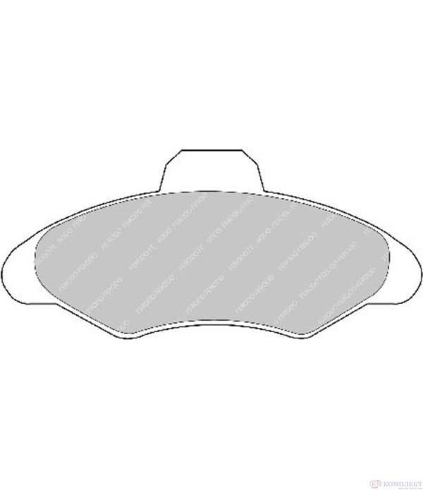 НАКЛАДКИ ПРЕДНИ ДИСКОВИ FORD ESCORT VII (1995-) 1.8 16V - FERODO