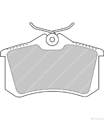 НАКЛАДКИ ЗАДНИ ДИСКОВИ CITROEN C4 COUPE (2004-) 1.6 16V - FERODO