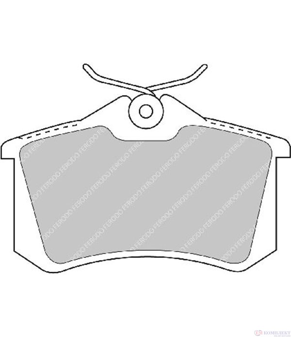 НАКЛАДКИ ЗАДНИ ДИСКОВИ CITROEN C4 COUPE (2004-) 1.6 HDi - FERODO