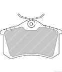НАКЛАДКИ ЗАДНИ ДИСКОВИ LANCIA PHEDRA (2002-) 2.2 JTD - FERODO