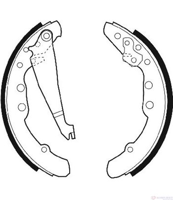 НАКЛАДКИ ЗАДНИ БАРАБАННИ SEAT INCA (1995-) 1.7 D - FERODO