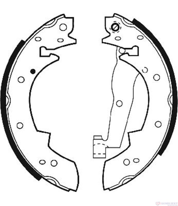 НАКЛАДКИ ЗАДНИ БАРАБАННИ VOLVO 340-360 (1979-) 1.6 Diesel - FERODO