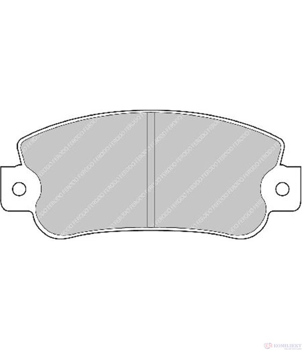 НАКЛАДКИ ПРЕДНИ ДИСКОВИ ALFA ROMEO ARNA (1983-) 1.2 - FERODO