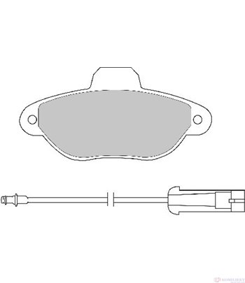 НАКЛАДКИ ПРЕДНИ ДИСКОВИ FIAT PUNTO (1999-) 1.2 60 - FERODO