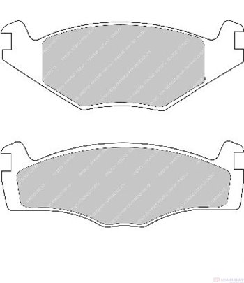 НАКЛАДКИ ПРЕДНИ ДИСКОВИ VOLKSWAGEN GOLF II (1983-) 1.8 i Syncro CAT - FERODO