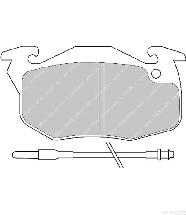 НАКЛАДКИ ПРЕДНИ ДИСКОВИ PEUGEOT 405 I BREAK (1987-) 1.8 TD - FERODO