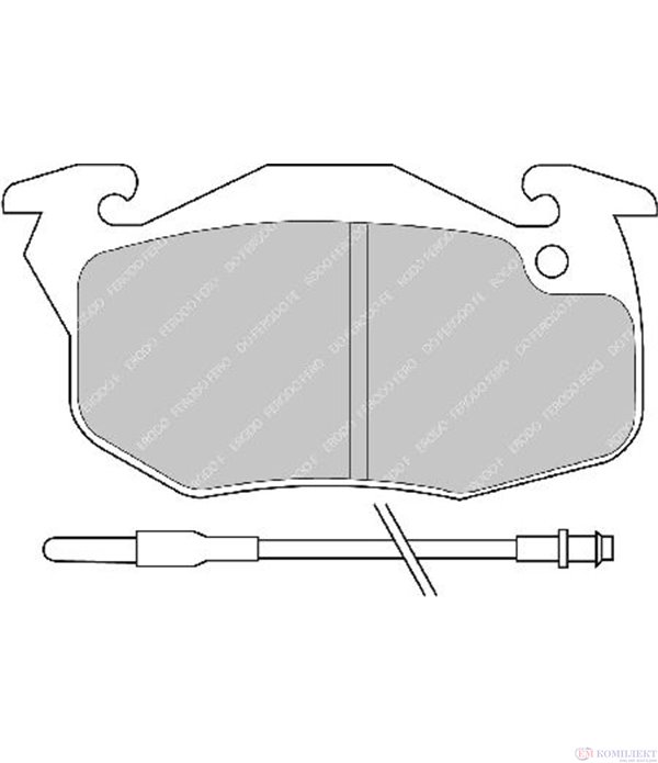 НАКЛАДКИ ПРЕДНИ ДИСКОВИ PEUGEOT 205 I CABRIOLET (1986-) 1.4 CT - FERODO