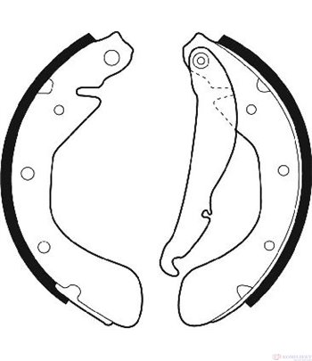 НАКЛАДКИ ЗАДНИ БАРАБАННИ OPEL CORSA B (1993-) 1.4 i 16V - FERODO