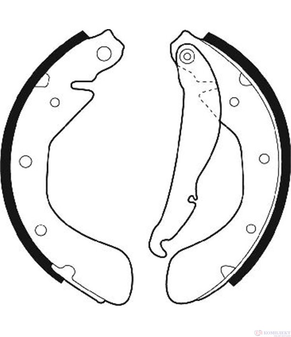 НАКЛАДКИ ЗАДНИ БАРАБАННИ VAUXHALL CORSA MK II (1993-) 1.5 D - FERODO