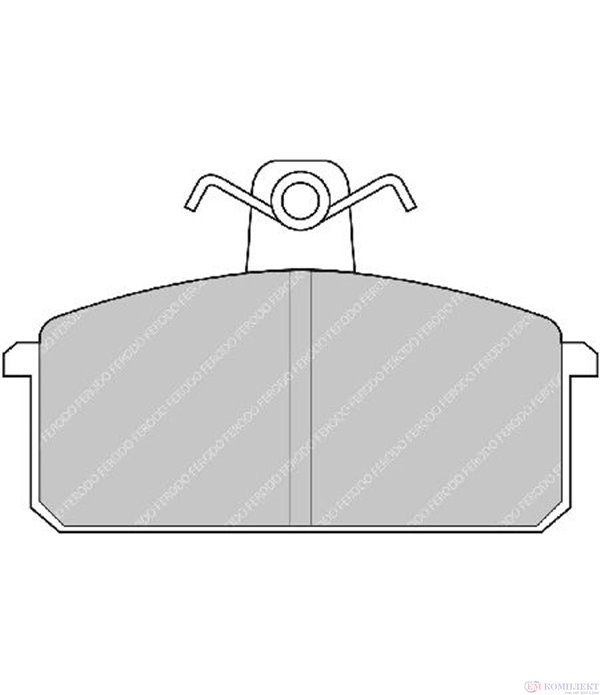 НАКЛАДКИ ПРЕДНИ ДИСКОВИ LANCIA PRISMA (1983-) 1.5 - FERODO