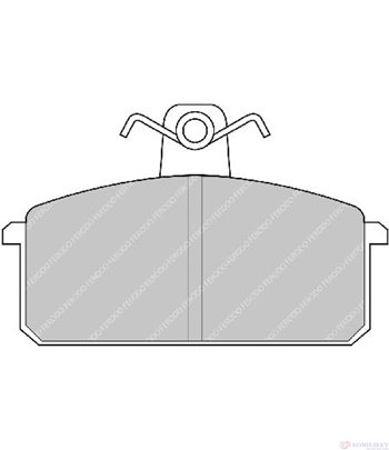 НАКЛАДКИ ПРЕДНИ ДИСКОВИ SEAT RONDA (1982-) 1.7 Diesel - FERODO