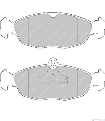 НАКЛАДКИ ПРЕДНИ ДИСКОВИ OPEL ASTRA F VAN (1991-) 1.7 TD - FERODO