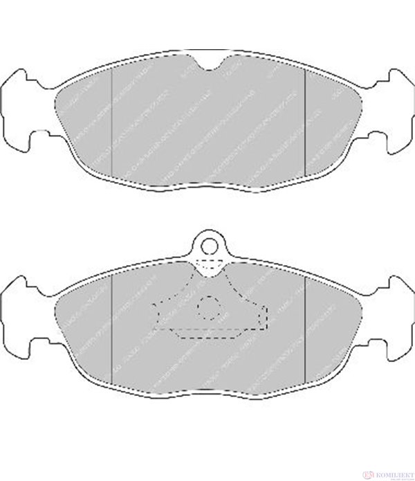 НАКЛАДКИ ПРЕДНИ ДИСКОВИ VAUXHALL CORSA MK II (1993-) 1.6 i 16V - FERODO