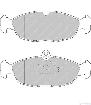 НАКЛАДКИ ПРЕДНИ ДИСКОВИ VAUXHALL CORSA MK II (1993-) 1.4 i 16V - FERODO