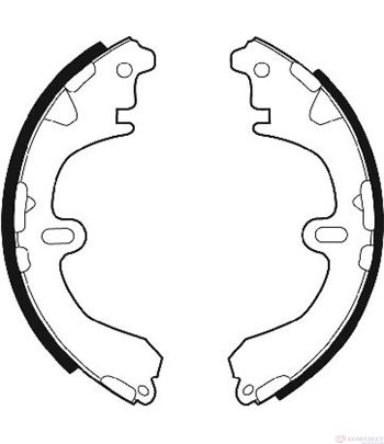 НАКЛАДКИ ЗАДНИ БАРАБАННИ TOYOTA COROLLA LIFTBACK (1987-) 1.8 D - FERODO
