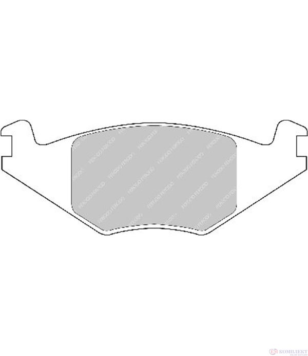 НАКЛАДКИ ПРЕДНИ ДИСКОВИ VOLKSWAGEN JETTA II (1984-) 1.3 - FERODO