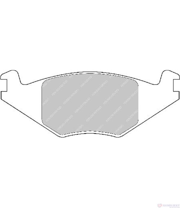 НАКЛАДКИ ПРЕДНИ ДИСКОВИ SEAT IBIZA II (1993-) 1.4 i - FERODO