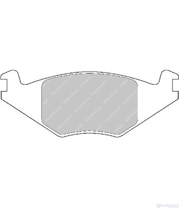 НАКЛАДКИ ПРЕДНИ ДИСКОВИ VOLKSWAGEN POLO COUPE (1981-) 1.0 CAT - FERODO