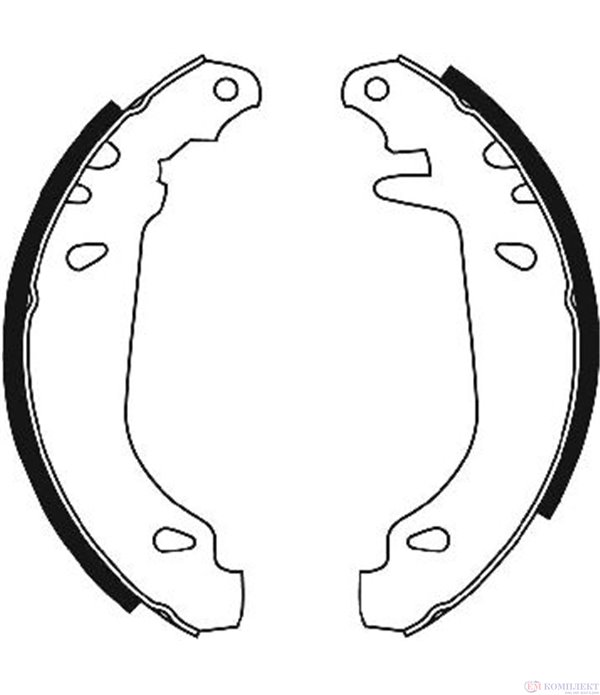 НАКЛАДКИ ЗАДНИ БАРАБАННИ CITROEN ZX (1991-) 1.1 - FERODO