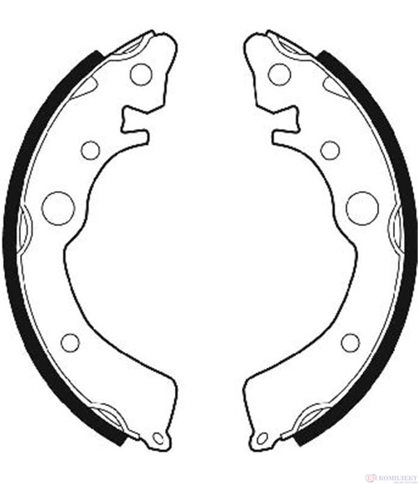 НАКЛАДКИ ЗАДНИ БАРАБАННИ HONDA CIVIC IV HATCHBACK (1991-) 1.3 16V - FERODO