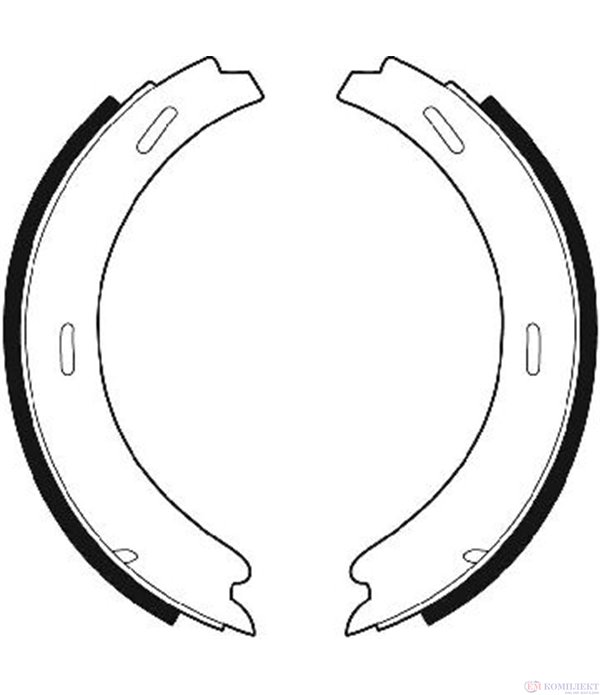 НАКЛАДКИ ЗАДНИ РЪЧНА СПИРАЧКА БАРАБАННИ MERCEDES W124 COMBI S124 (1985-) 300 TE - FERODO