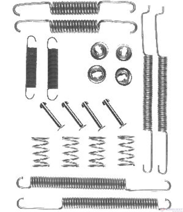 КОМПЛЕКТ РЕМОНТЕН НАКЛАДКИ БАРАБАННИ SEAT INCA (1995-) 1.9 D - FERODO