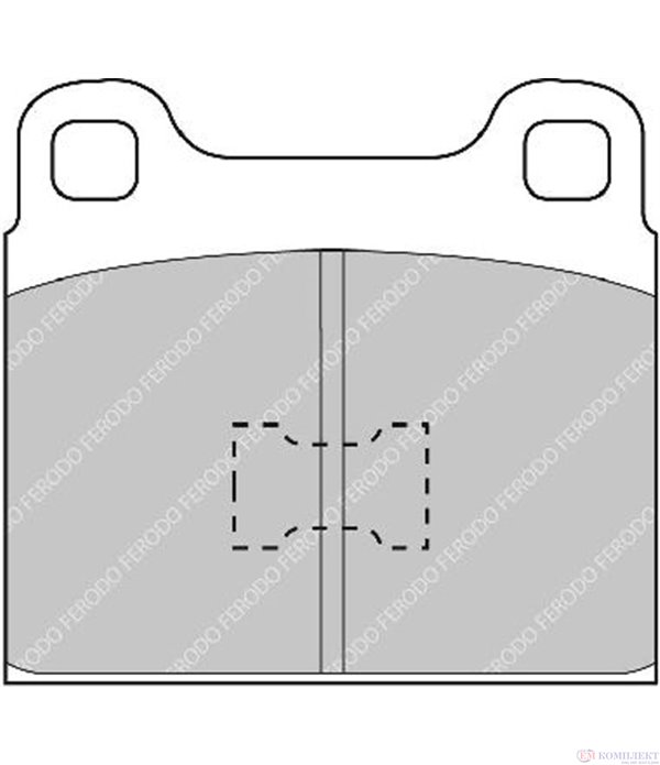 НАКЛАДКИ ПРЕДНИ ДИСКОВИ VOLKSWAGEN GOLF I (1974-) 1.5 - FERODO