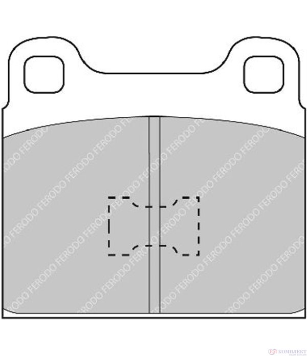НАКЛАДКИ ПРЕДНИ ДИСКОВИ VOLKSWAGEN SCIROCCO (1974-) 1.1 - FERODO