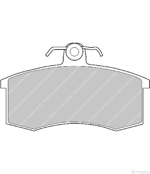 НАКЛАДКИ ПРЕДНИ ДИСКОВИ ISH ORBITA COMBI (1987-) 1.7 - FERODO