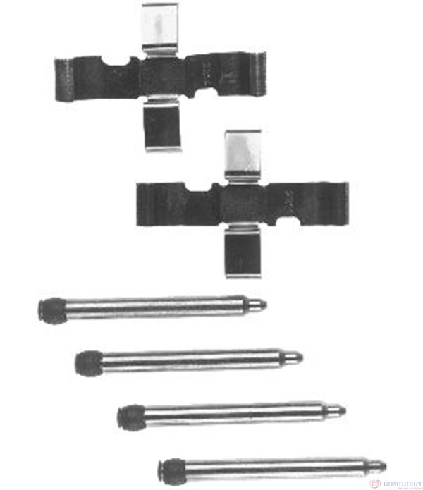 КОМПЛЕКТ РЕМОНТЕН НАКЛАДКИ ДИСКОВИ FORD ESCORT VII SEDAN (1995-) 1.8 TD - FERODO