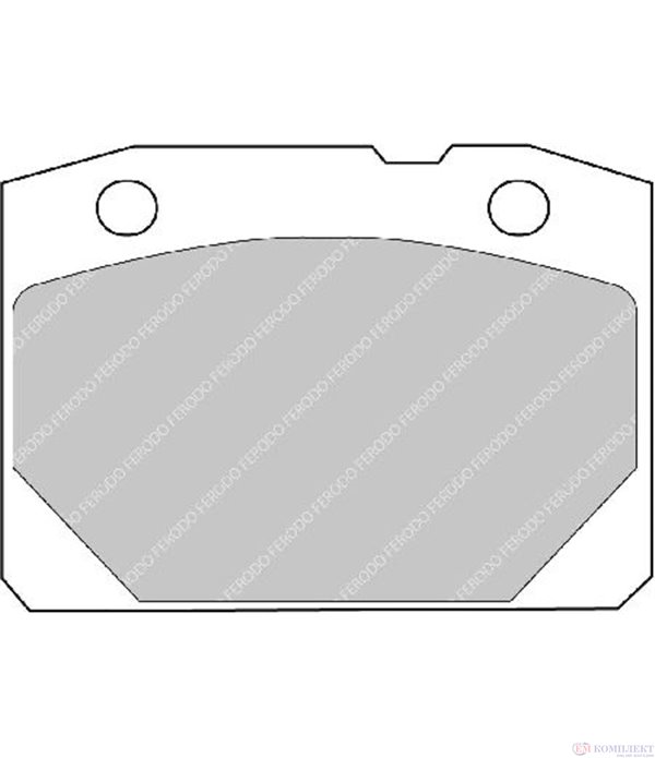 НАКЛАДКИ ПРЕДНИ ДИСКОВИ LADA 2102 COMBI (1973-) 1200 - FERODO