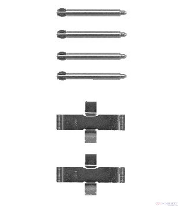 КОМПЛЕКТ РЕМОНТЕН НАКЛАДКИ ДИСКОВИ MERCEDES W124 SEDAN (1984-) 300 E 24V - FERODO