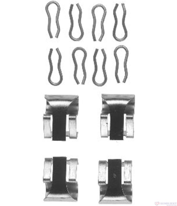 КОМПЛЕКТ РЕМОНТЕН НАКЛАДКИ ДИСКОВИ MERCEDES S CLASS W126 (1979-) 260 SE - FERODO