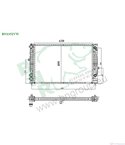 РАДИАТОР ВОДЕН AUDI A4 (1995-) 1.9 TDI - BNR