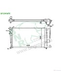 РАДИАТОР ВОДЕН CITROEN ZX (1991-) 2.0 - BNR