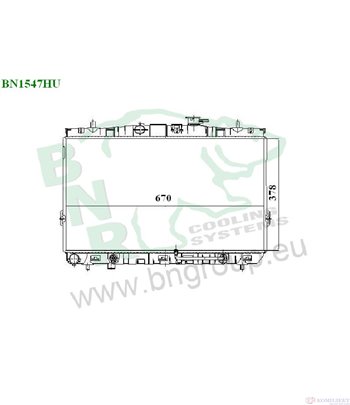 РАДИАТОР ВОДЕН HYUNDAI COUPE (2001-) 2.0 - BNR