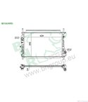 РАДИАТОР ВОДЕН FORD MONDEO III SEDAN (2000-) 2.0 16V DITDDiTDCi - BNR