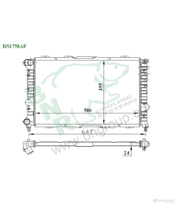 РАДИАТОР ВОДЕН ALFA ROMEO 156 SPORTWAGON (2000-) 2.0 16V T.S. - BNR