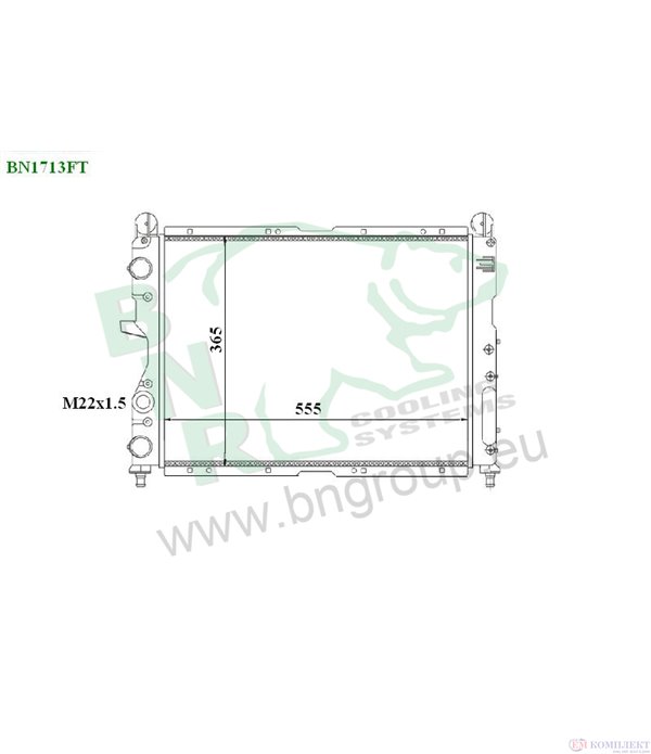 РАДИАТОР ВОДЕН FIAT COUPE (1993-) 2.0 20V - BNR