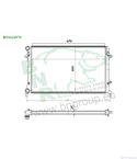 РАДИАТОР ВОДЕН VOLKSWAGEN TOURAN (2003-) 2.0 EcoFuel - BNR
