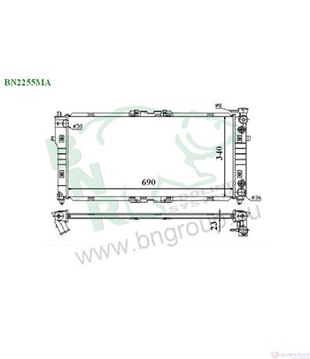 РАДИАТОР ВОДЕН MAZDA 626 V HATCHBACK (1997-) 2.0 H.P. - BNR