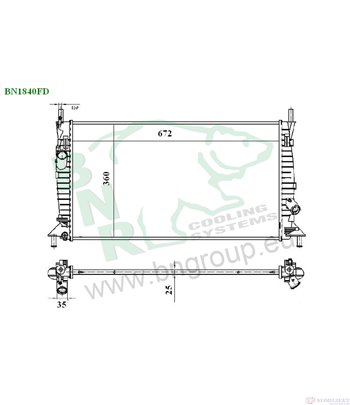 РАДИАТОР ВОДЕН MAZDA 3 (2003-) 2.0 MZR-CD - BNR