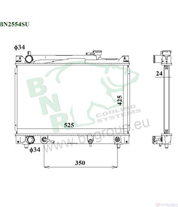РАДИАТОР ВОДЕН SUZUKI VITARA (1988-) 2.0 V6 24V - BNR