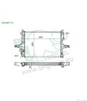 РАДИАТОР ВОДЕН VOLVO V70 II COMBI (2000-) 2.3 T5 - BNR