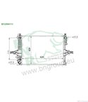 РАДИАТОР ВОДЕН VOLVO XC70 CROSS COUNTRY (2000-) 2.4 D5 XC AWD - BNR