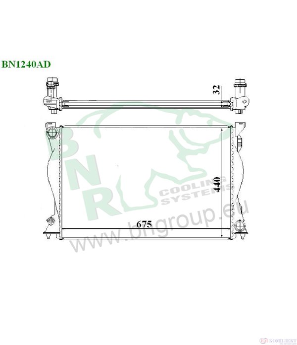 РАДИАТОР ВОДЕН AUDI A6 (2004-) 2.4 quattro - BNR