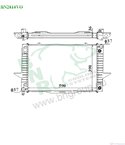 РАДИАТОР ВОДЕН VOLVO V70 I COMBI (1996-) 2.4 Turbo - BNR