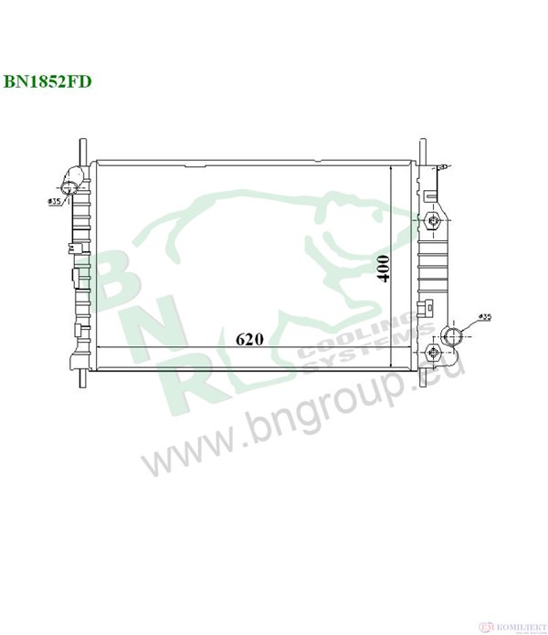 РАДИАТОР ВОДЕН FORD MONDEO II COMBI (1996-) 2.5 24V - BNR